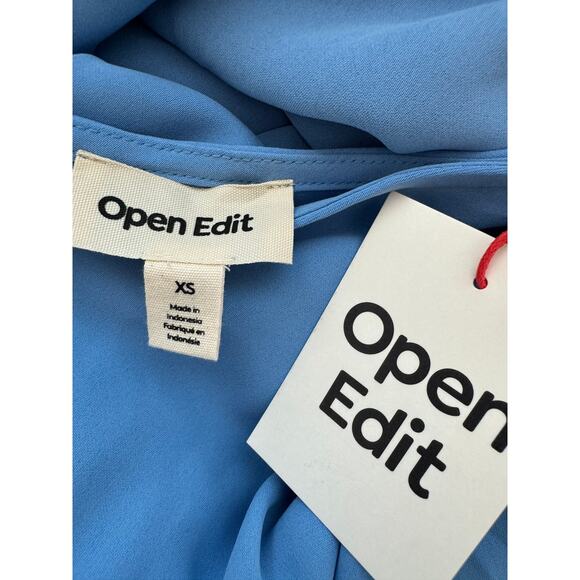 New ~ OPEN EDIT ~  Beautiful Pleated Asymmetric Top Size XS - Picture 6 of 8